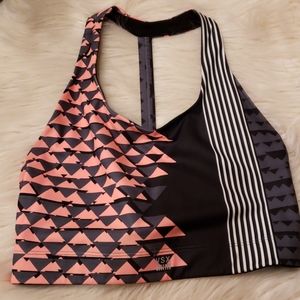 VICTORIAS SECRET VSX‎ SPORT CORAL GRAY SPORT BRA